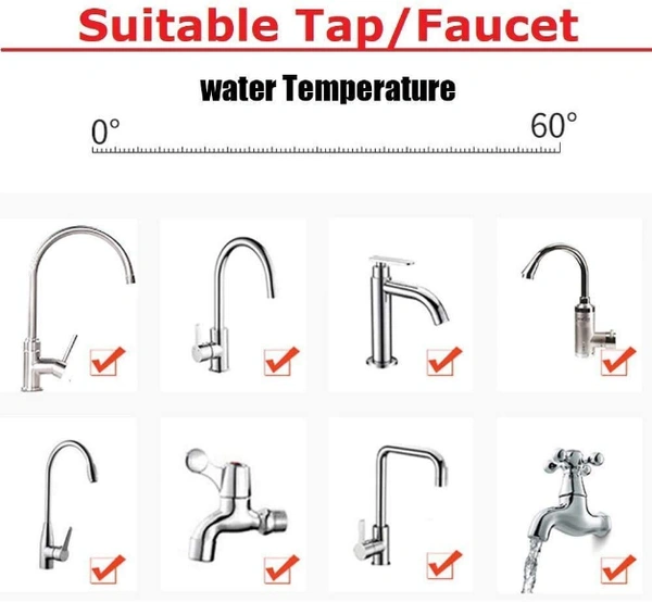  360 Degree Rotation Water Saving Faucet Adjustable Water Valve Splash Regulator Water Filter Tap Kitchen Accessories, Random Color, Painted Finish (Multi Color)